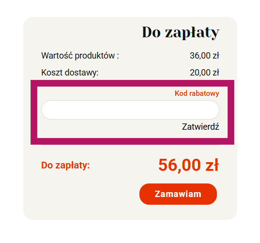 Gdzie wpisać kod rabatowy w Aluramy.pl