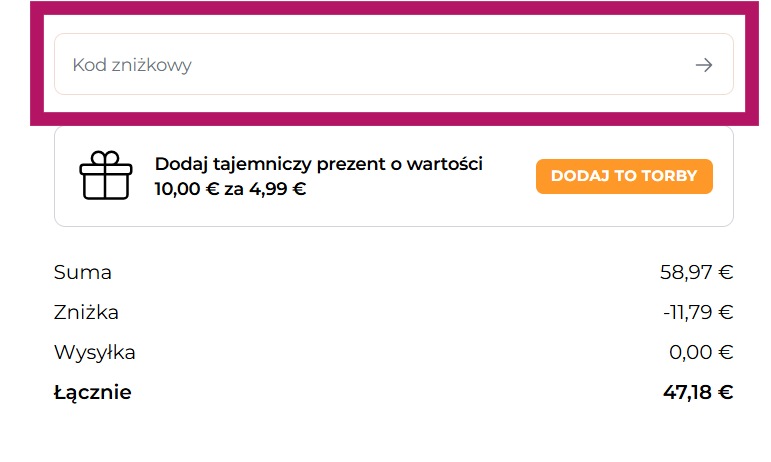 Gdzie wpisać kod rabatowy w ByRokko