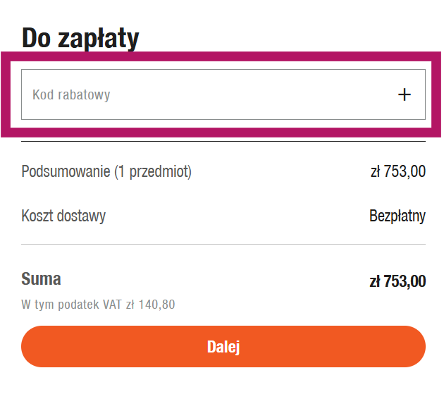 Jak wykorzystać kod rabatowy w Gardena.com