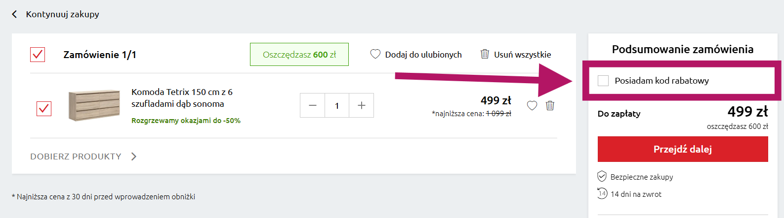Gdzie wpisać kod rabatowy w Brw.pl?