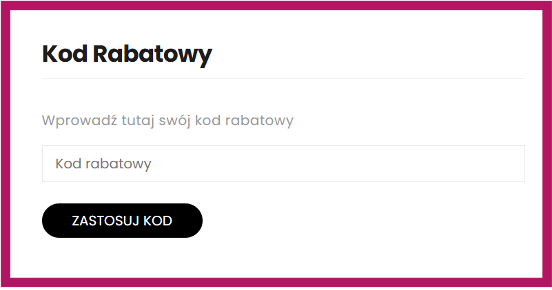 Zastosowanie kodu rabatowego w Marketstolarski.pl