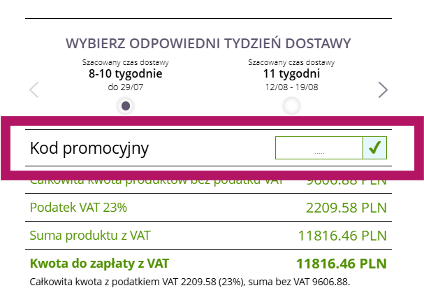 Użycie kodu promocyjnego w Alza.pl